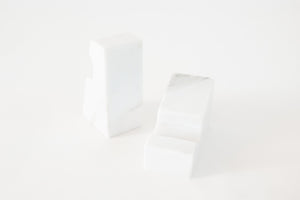 Sculptural Marble Bookends