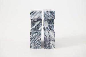 Sculptural Marble Bookends