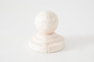 Carved Marble Bookends