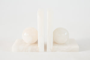 Sculptural Marble Bookends