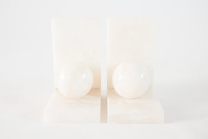 Sculptural Marble Bookends