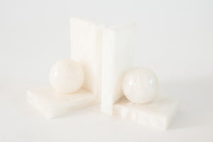 Sculptural Marble Bookends