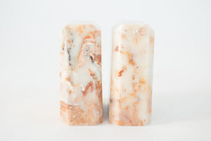 1970s Polished Marble Bookends