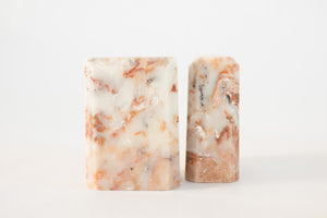 1970s Polished Marble Bookends