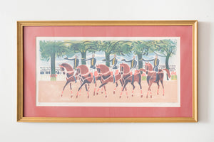 Equestrian Lithograph