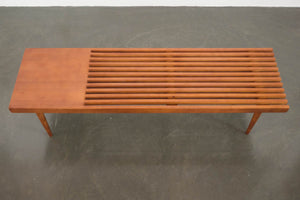Mid Century Slat Bench