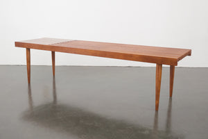Mid Century Slat Bench