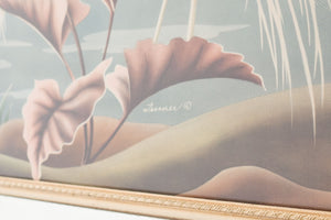 Art Nouveau Print 'Portrait of Great Egrets' by Turner