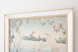 Art Nouveau Print 'Portrait of Great Egrets' by Turner