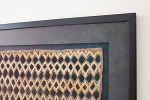 Framed African Kuba Cloth