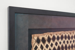 Framed African Kuba Cloth