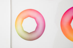 Mod Neon Circles on Acrylic