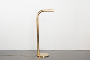 Tubular Brass Floor Lamp by Robert Sonneman