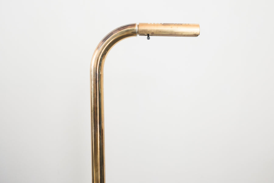 Tubular Brass Floor Lamp by Robert Sonneman