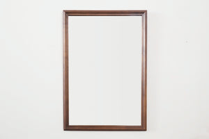 Mid Century Dark Wood Mirror