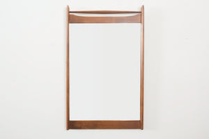 Mid Century Carved Wood Mirror
