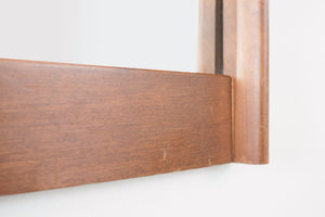 Mid Century Carved Wood Mirror