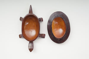Carved Wood Turtle Catchall