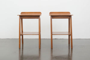 Mid Century Curve Top Nightstands