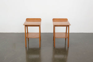 Mid Century Curve Top Nightstands