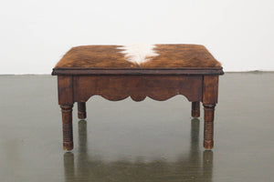 Cowhide Footstool