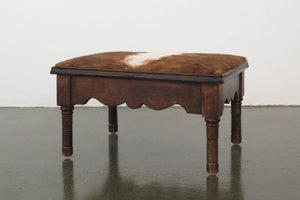 Cowhide Footstool