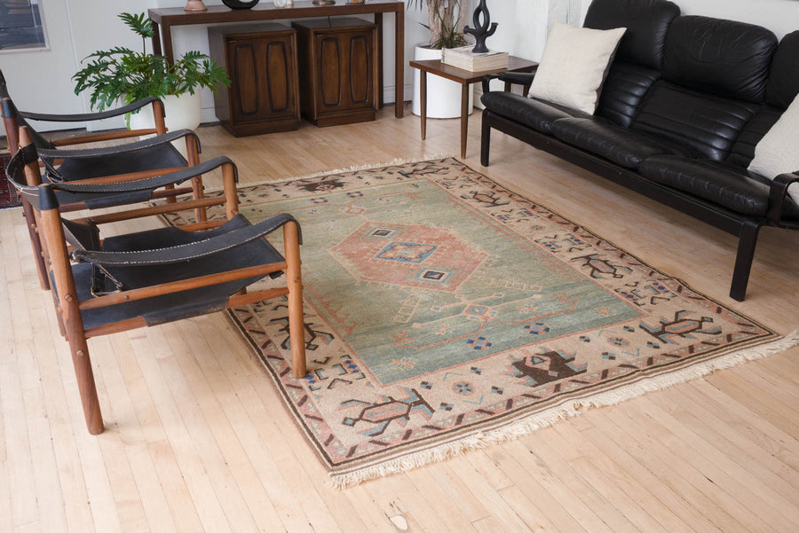 5.5x8 Turkish Shiravan Rug | CANDAN