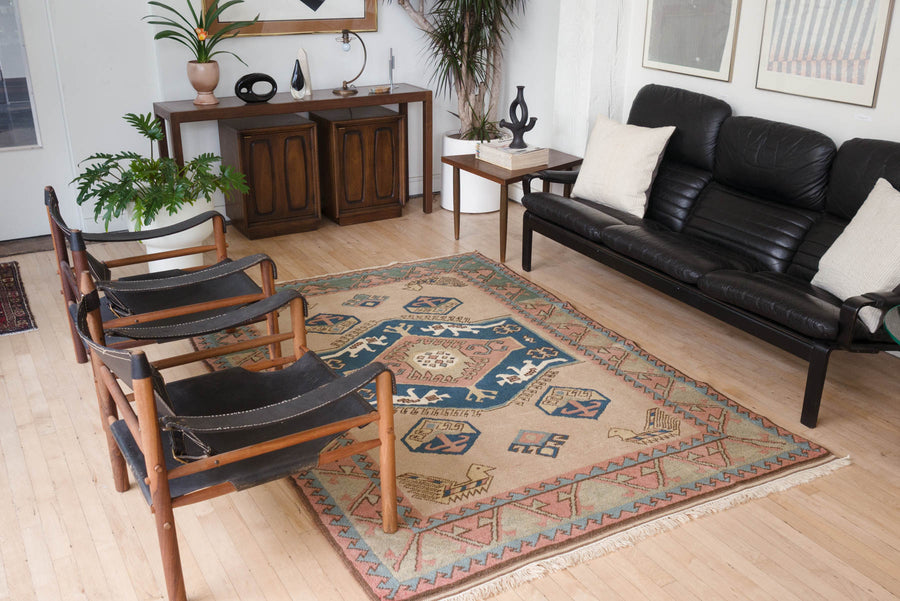 5.5x8 Turkish Shiravan Rug | ELA