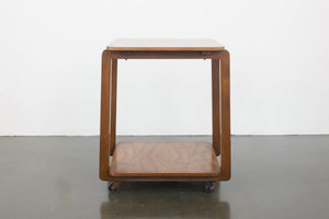 Art Deco Burl Bar Cart
