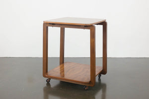 Art Deco Burl Bar Cart