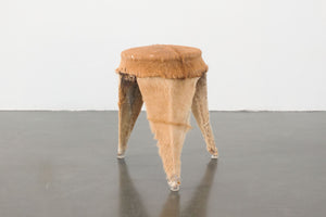 Fur Upholstered Stool