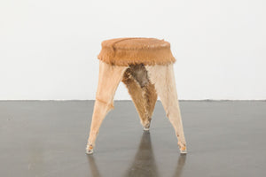 Fur Upholstered Stool