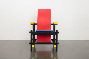 De Stijl Red and Blue Chair