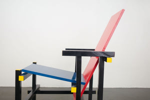 De Stijl Red and Blue Chair