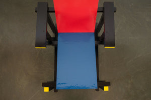 De Stijl Red and Blue Chair