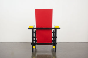De Stijl Red and Blue Chair
