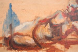 Original Abstract Nude Painting