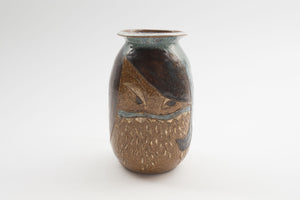 Studio Pottery Face Vase