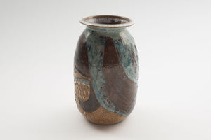 Studio Pottery Face Vase