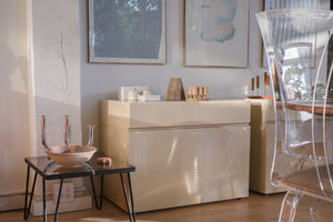 Maison Rougier Lacquered Minimalist Nightstands