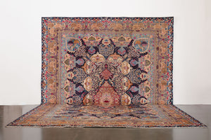 9.5x12.5 Persian Kashmar Rug | TABAL