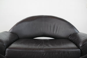 Post Modern Italian Leather Sofa
