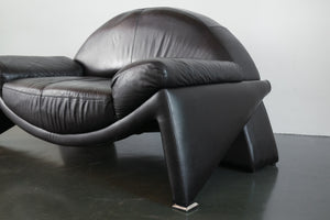 Post Modern Italian Leather Sofa