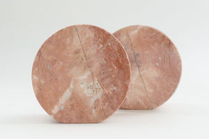 Pink Onyx Bookends