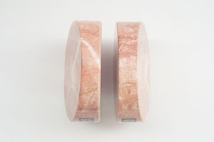 Pink Onyx Bookends