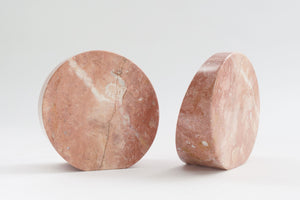 Pink Onyx Bookends
