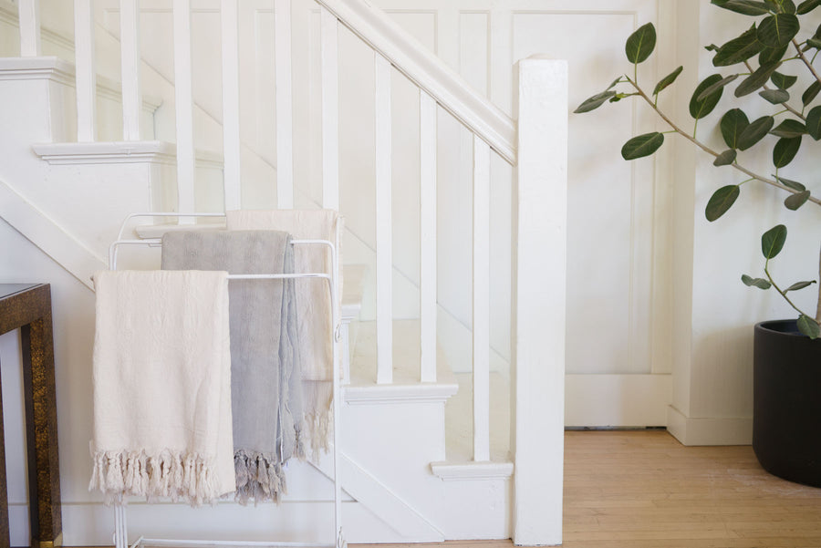 Mod White Towel Rack