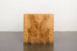 Burlwood Cube Side Tables