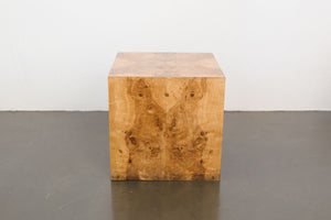 Burlwood Cube Side Tables
