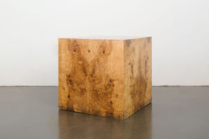 Burlwood Cube Side Tables